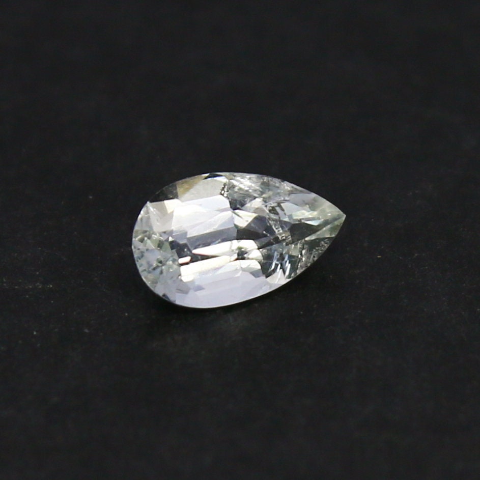 Natural Rare Jeremejevite 0.42 Carat 6.5x4 MM Pear Shape Faceted Gemstone