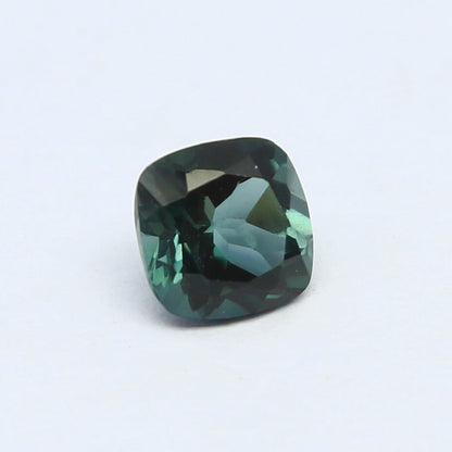 Natural Indicolite Tourmaline 0.51 Carat 5x5 Cushion Shape Faceted Gemstone