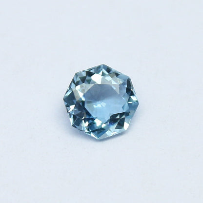 Natural Aquamarine 0.29 Carat 4.7x4.7 MM Fancy Shape Faceted Gemstone