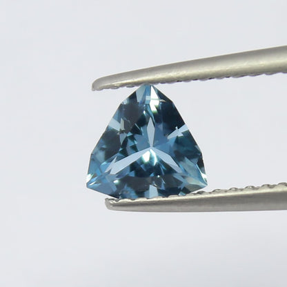 Natural Aquamarine 0.64 Carat 6.2x6.2 MM Trillion Shape Faceted Gemstone