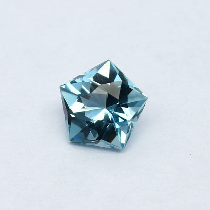 Natural Aquamarine 1.11 Carat 7x7 MM Pentagon Shape Fancy Cut Faceted Gemstone