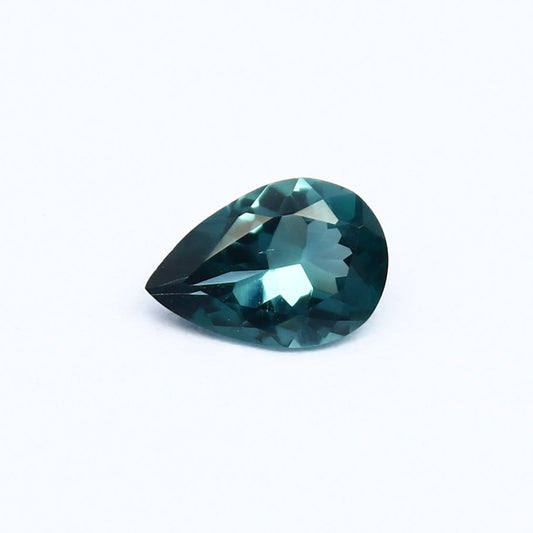 Natural Indicolite Tourmaline 0.49 Carat 7x5 MM Pear Shape Faceted Gemstone