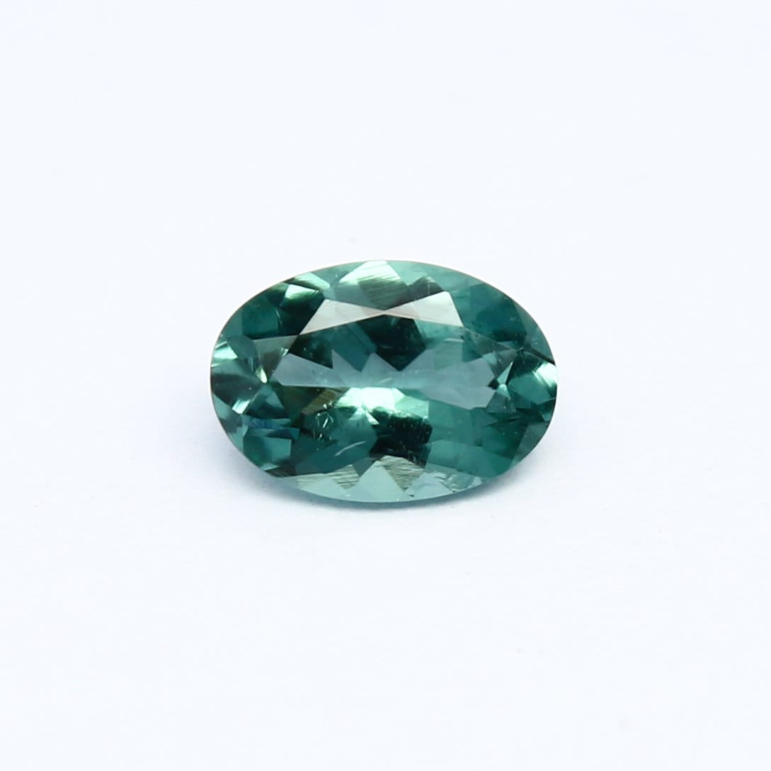 Natural Indicolite Tourmaline 0.54 Carat 6.7x4.7 MM 0val Faceted Gemstone