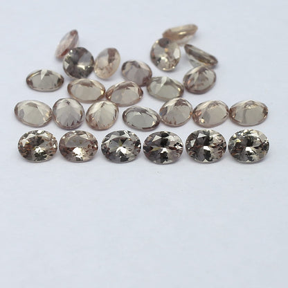 Natural Rare Malaya/Malaia Garnet Lot 5x4 MM Oval Shape Faceted Gemstone Lot