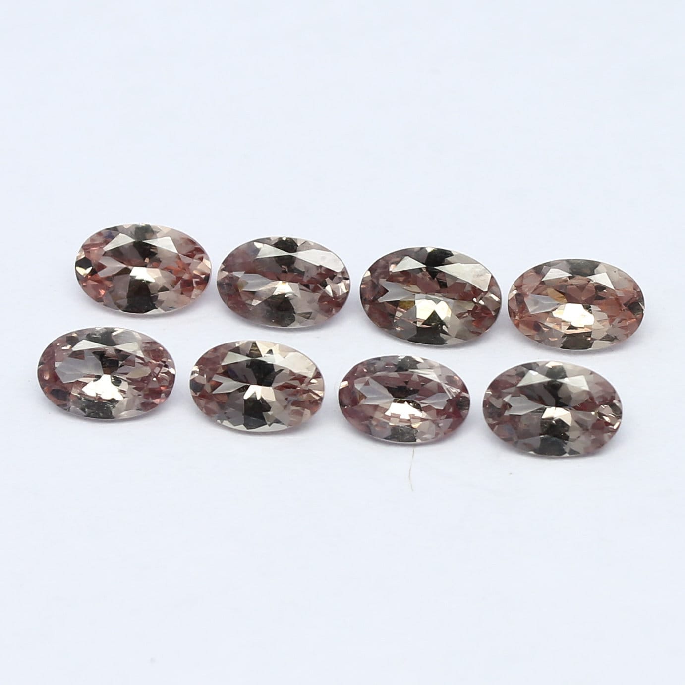 Natural Rare Malaya/Malaia Garnet Lot 4.25 Carat 6x4 MM Oval Shape Faceted Gemstone 8 Pieces Lot