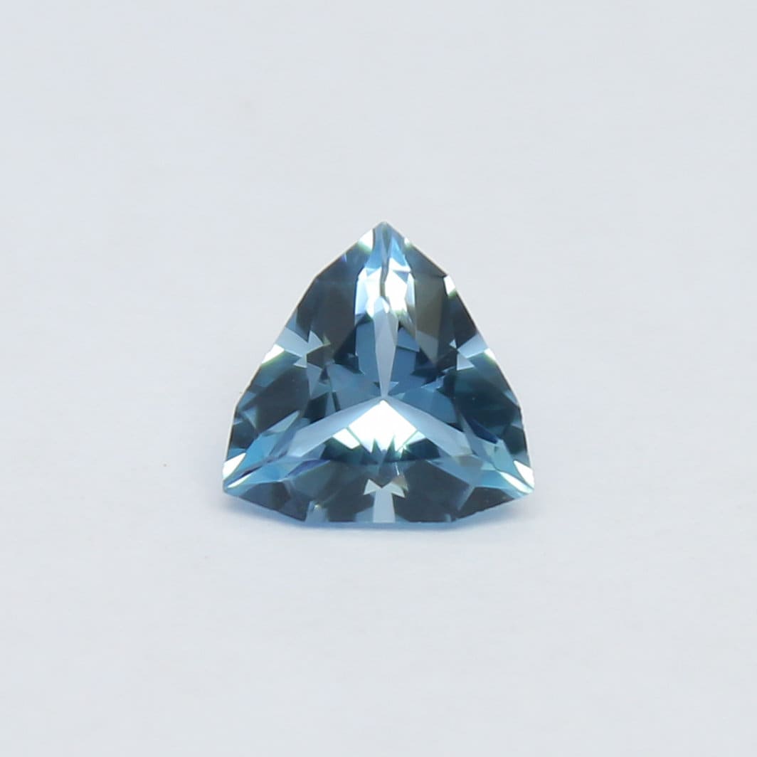 Natural Aquamarine 0.64 Carat 6.2x6.2 MM Trillion Shape Faceted Gemstone